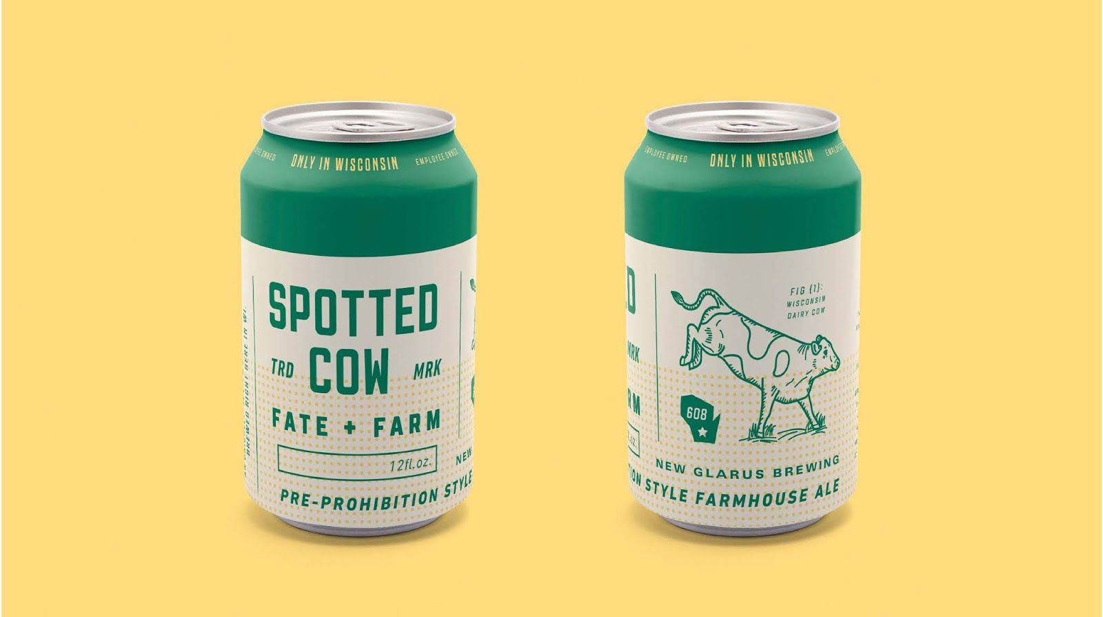 Thiết kế nhận diện cho hãng bia Spotted Cow đậm tinh thần nông nghiệp