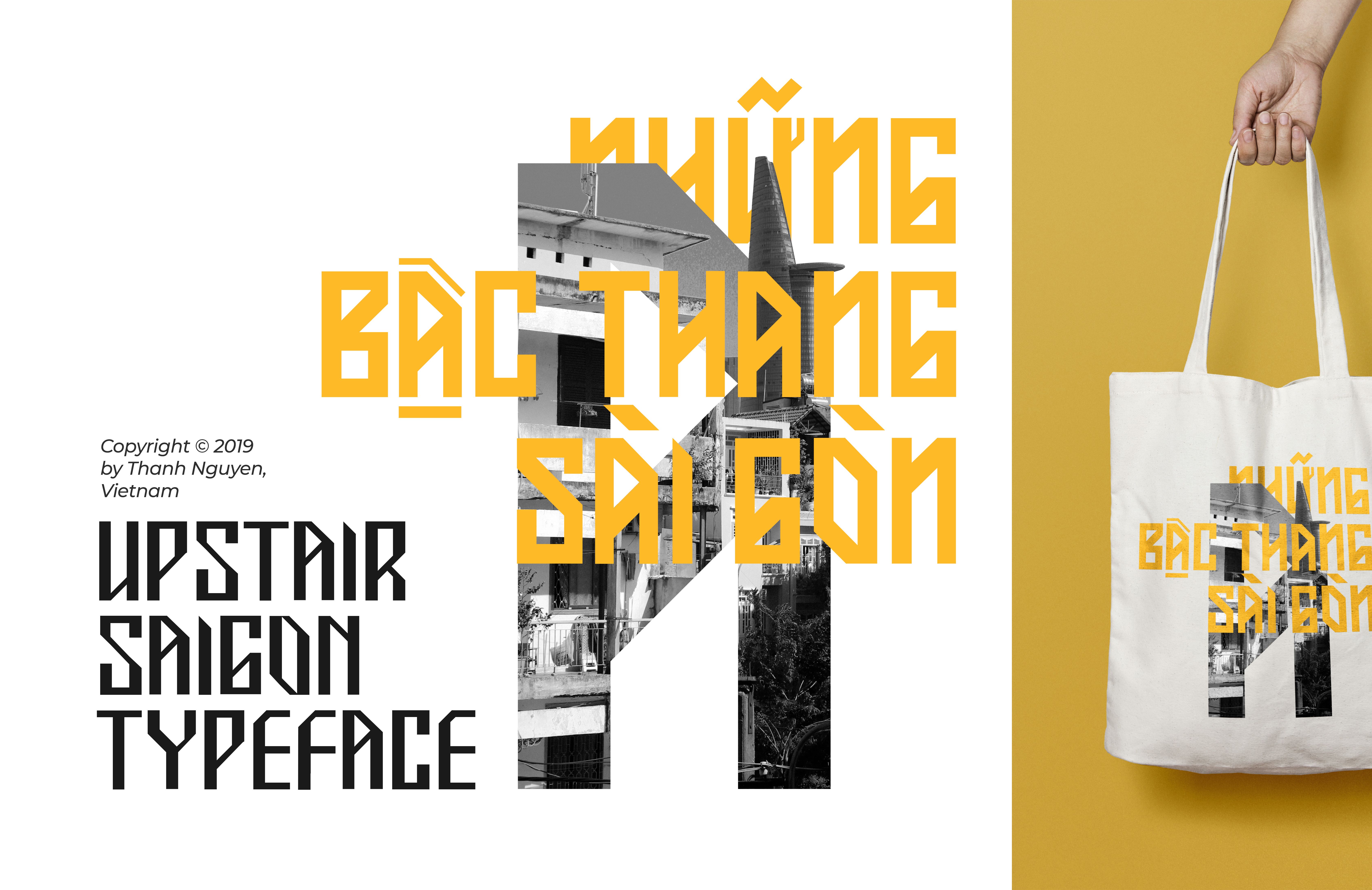 UPSTAIR SAIGON TYPEFACE - Khi những bậc thang cũ kĩ ở Sài Gòn hóa thân vào từng con chữ