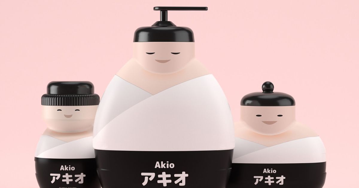Bao bì thiết kế đầy bất ngờ dành cho bộ sữa tắm trẻ em Akio