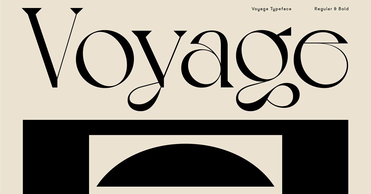 Typeface Voyage - Những con đường mòn uốn lượn trong chuyến dã ngoại mùa hè