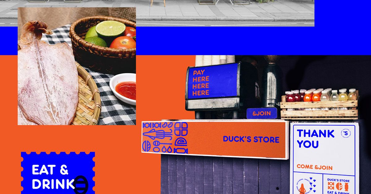 Chú vịt du hành từ miền Tây đến phố Tây trong bộ nhận diện Duck Store của Nu Nguyễn