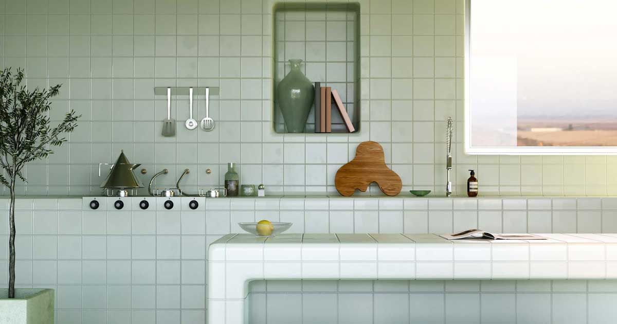 Tiled House: Ngôi nhà lát gạch 'dẻo' tạo nên những cạnh bo tròn đậm chất vị lai