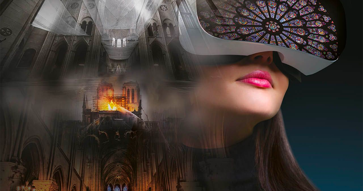 Phim tài liệu 'Rebuilding Notre-Dame' sử dụng VR tái hiện cảnh cháy tàn khốc tại Nhà Thờ Đức Bà