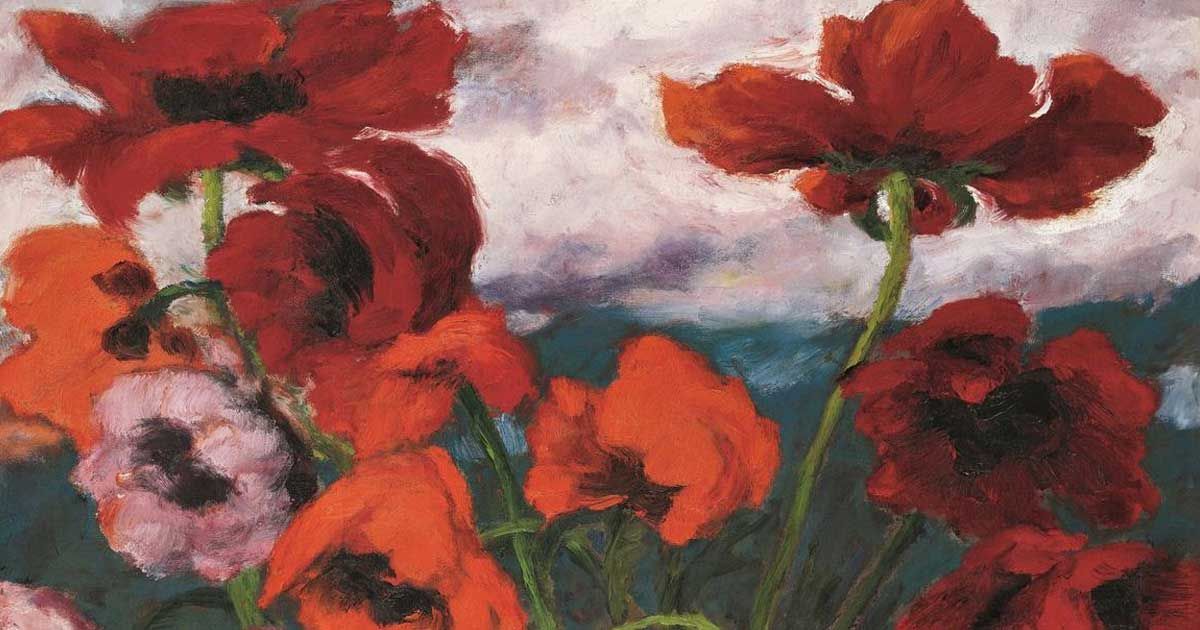 /viết một tay/ Tôi đã tìm thấy Emil Nolde trong ánh mắt của bà T.