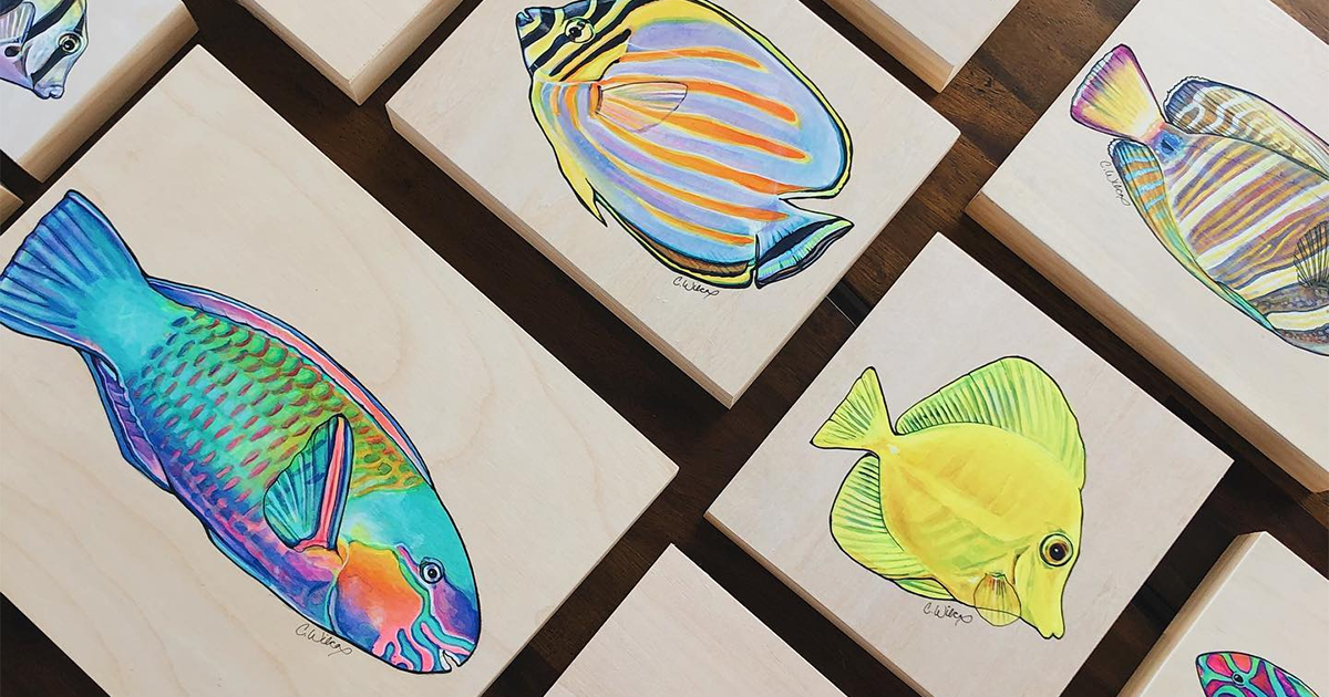 'Tropical Fish' - Khi cá leo lên cây bằng tình yêu hội họa và thiên nhiên
