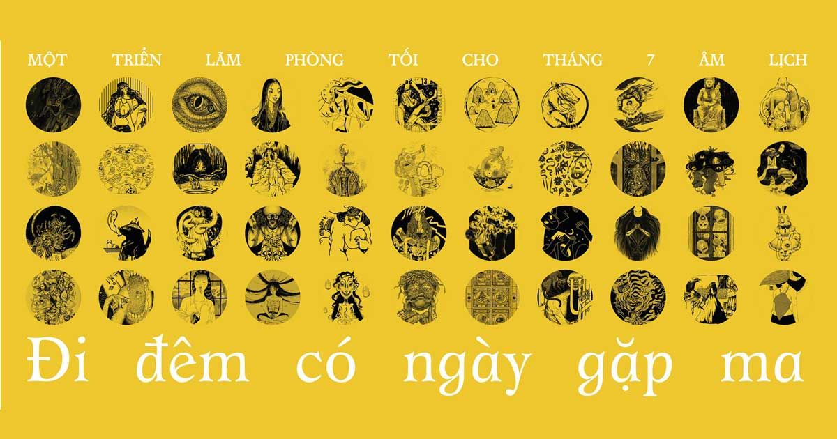 Triển lãm của Khô Mực Studio, đi xem người trẻ vẽ thế giới tâm linh huyền bí