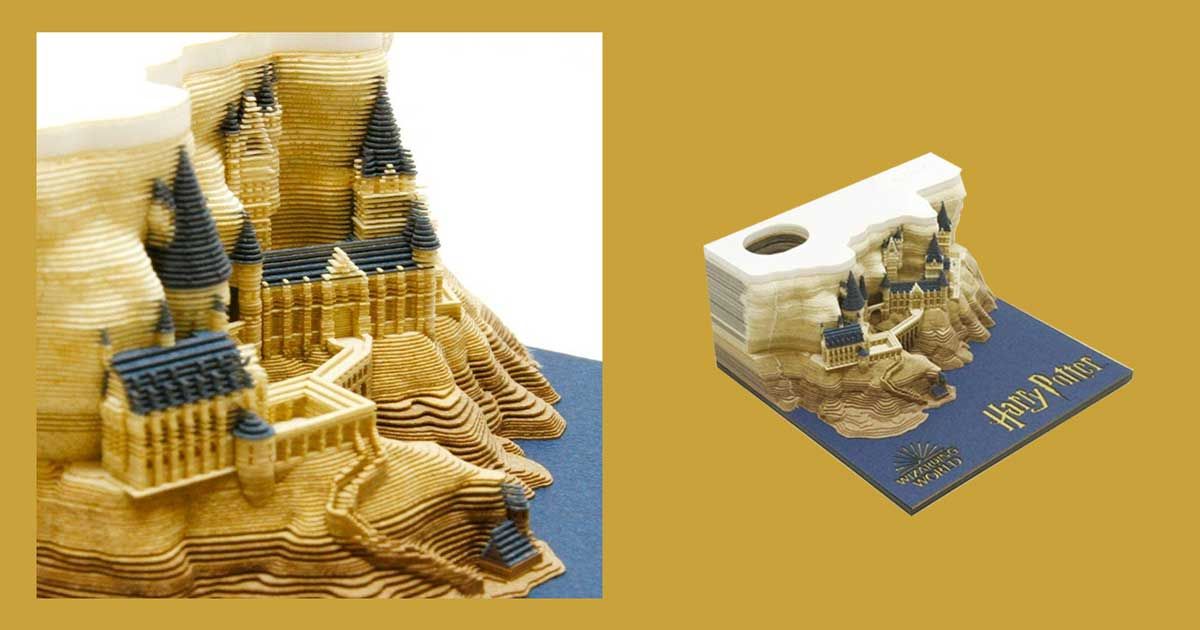 Cùng xé và tạo nên điều kỳ diệu cùng tập giấy ghi nhớ Harry Potter