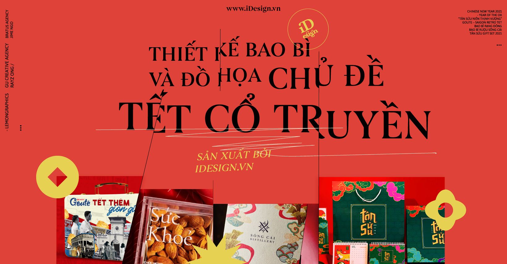 Tổng hợp các thiết kế bao bì và đồ họa ấn tượng chủ đề Tết cổ truyền