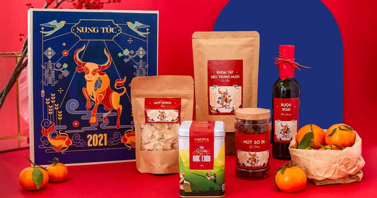 Giỏ quà Tết Tân Sửu 2021 'Đầu cơ nghiệp': Vì món ngon không thể nằm mãi trên gác bếp