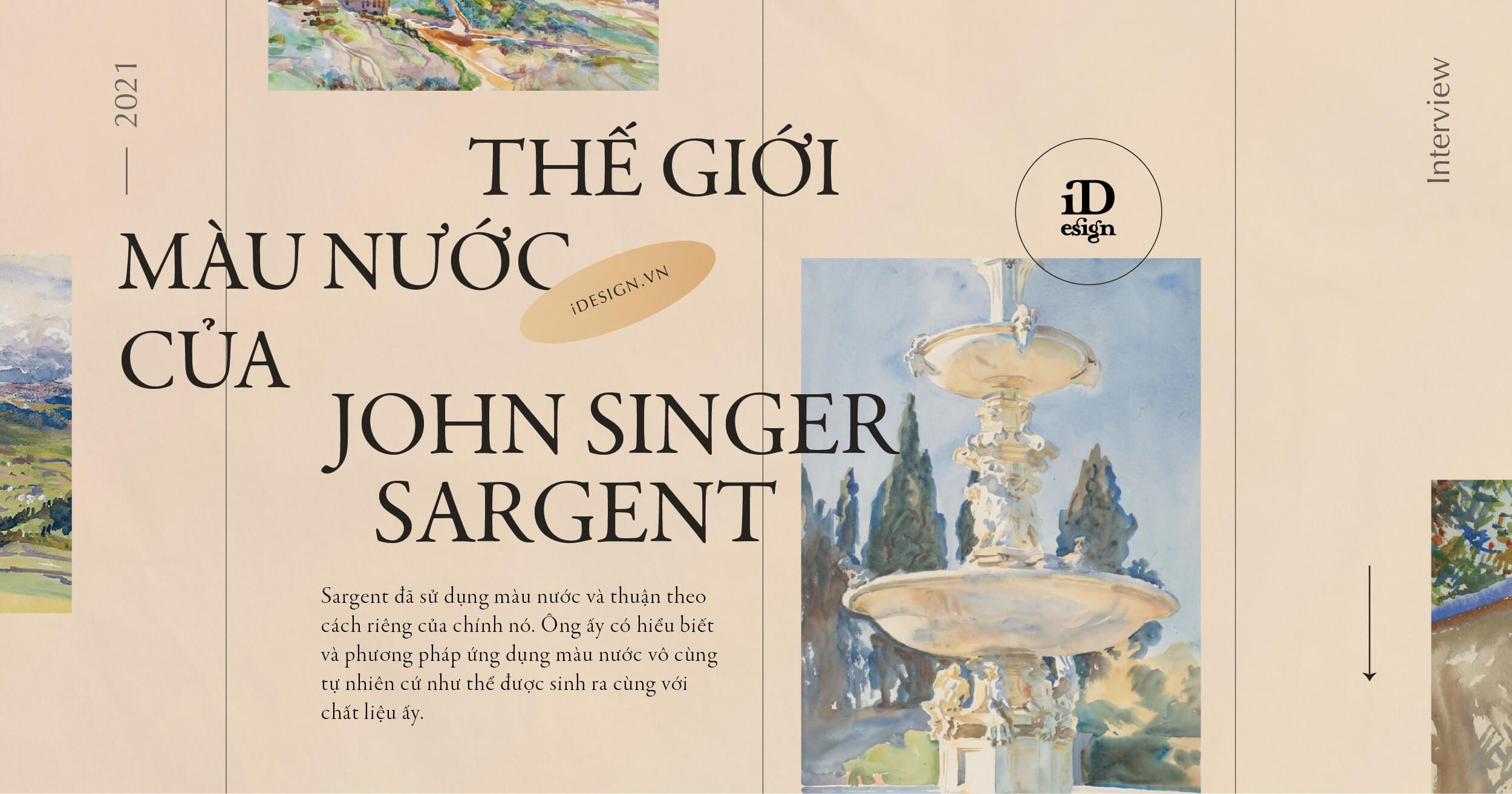 Dạo chơi trong thế giới màu nước của John Singer Sargent