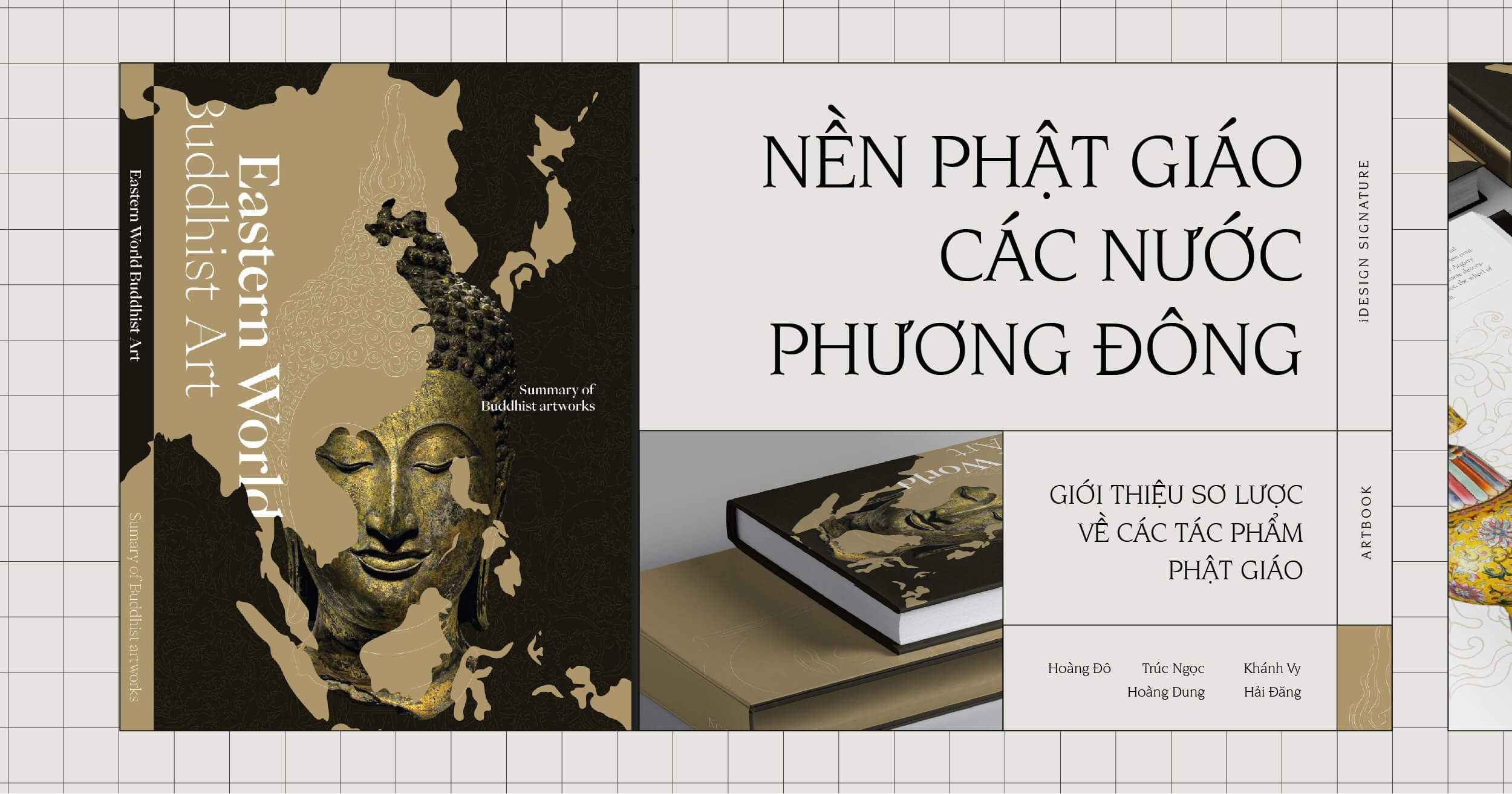 Chiêm ngưỡng 212 trang artbook thiết kế về chủ đề Phật giáo: Nền Phật giáo các nước Phương Đông
