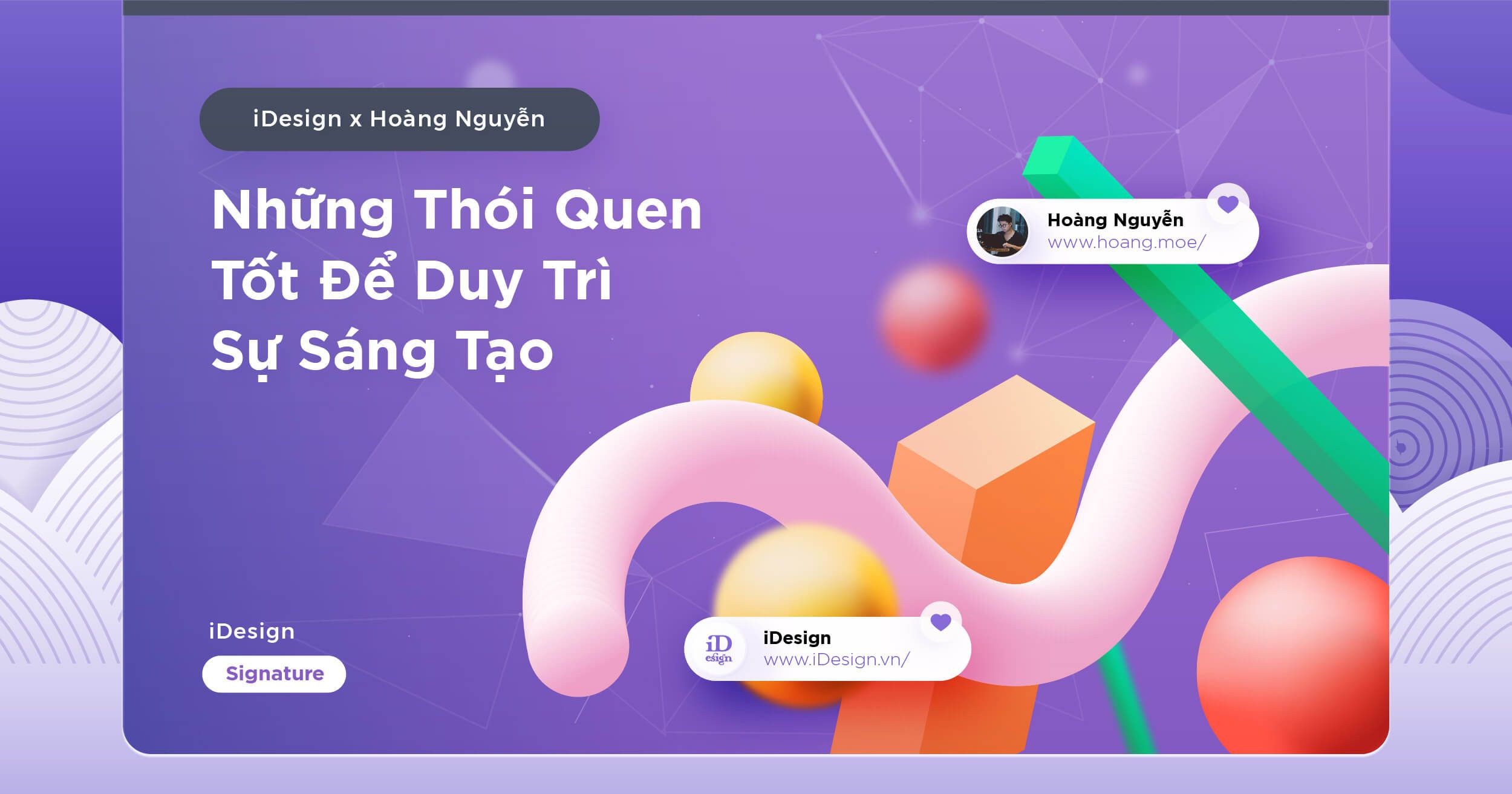 Những thói quen tốt để duy trì sự sáng tạo