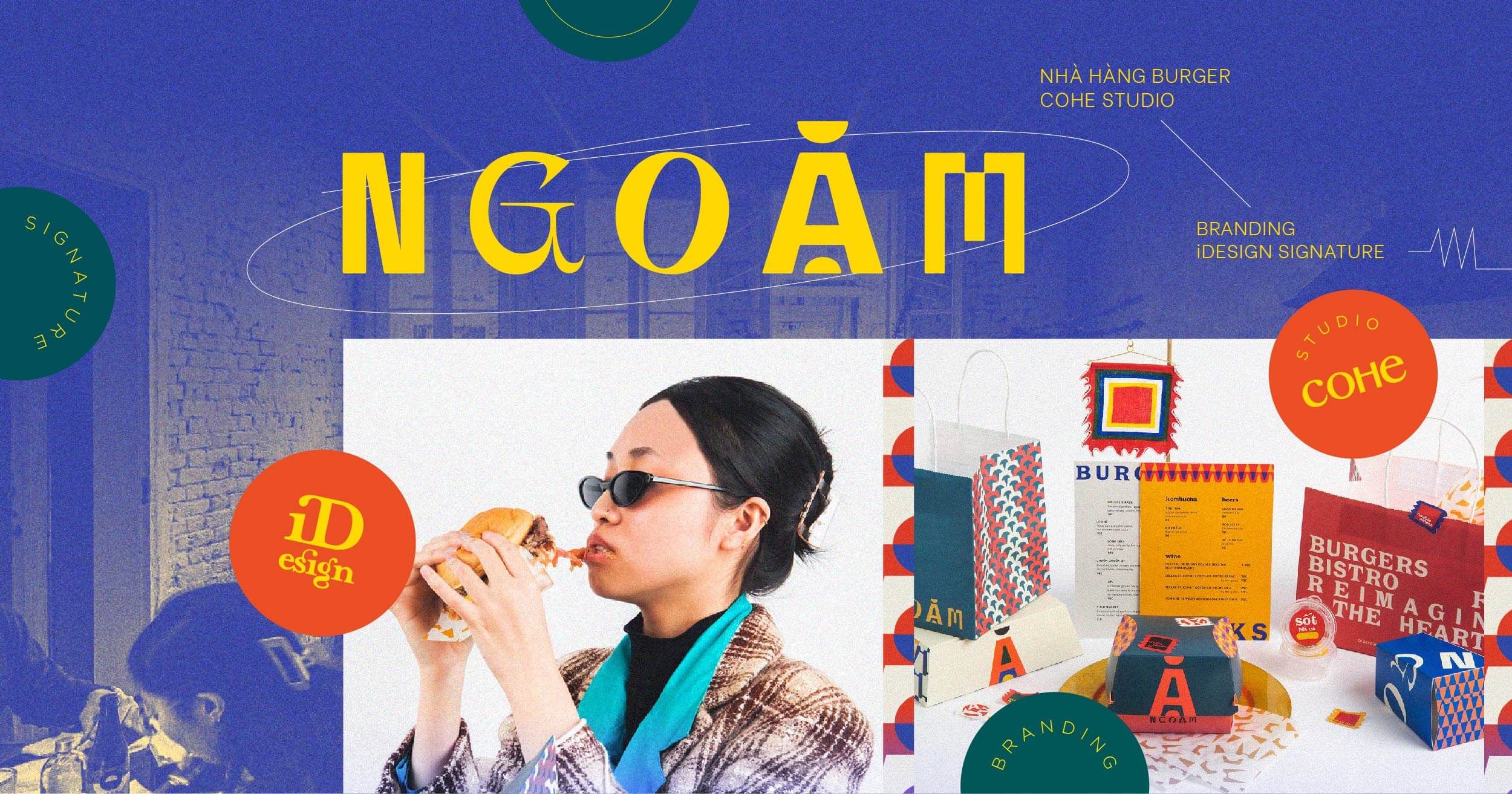 Dự án nhận diện thương hiệu cho nhà hàng burger NGOẶM: ‘Việc pha trộn, quan trọng nhất là vẫn giữ được DNA của brand.’