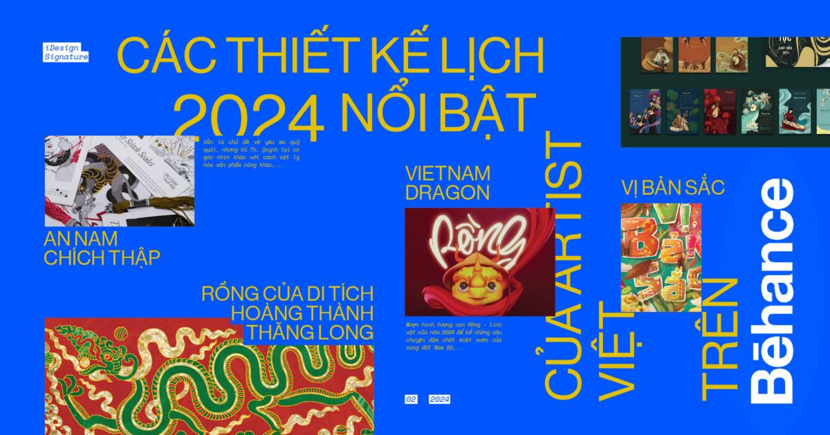 iDesign | Bóc Lịch | Tổng hợp các thiết kế lịch 2024 nổi bật của artist Việt  trên Behance