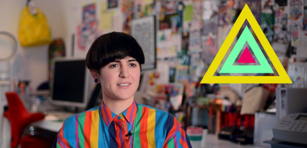 Kate Moross và những hình tam giác độc đáo.