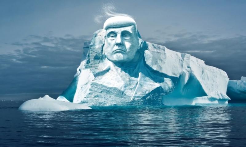 Tạc tượng Donald Trump trên băng Bắc Cực để chứng minh khí hậu đang biến đổi