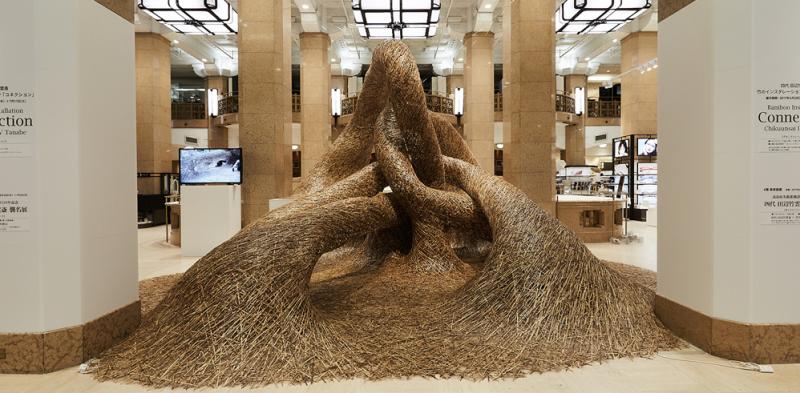 Người nghệ sĩ Nhật Bản đan những sợi tre nối thiên nhiên với con người