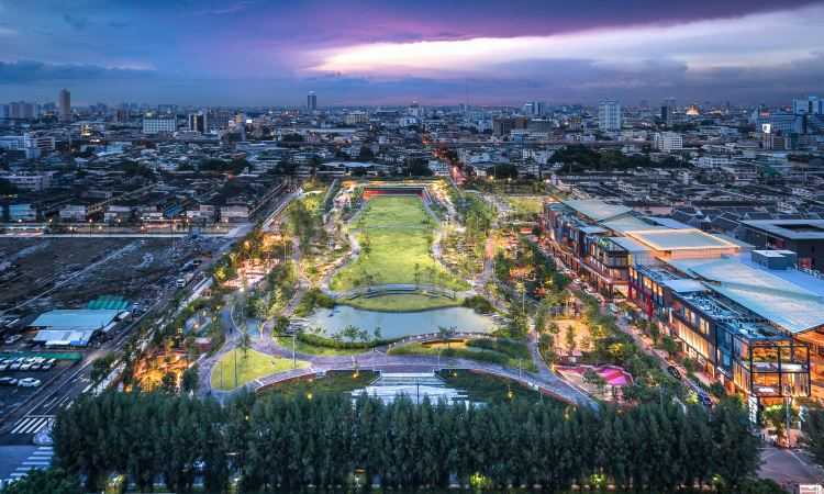 Dù cho Bangkok có ngập lụt nghiêm trọng, có một công viên vẫn tạo nên điều phi thường