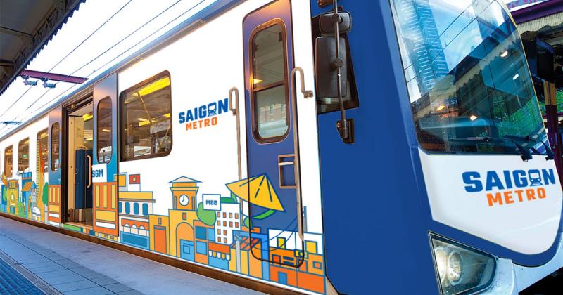 Bộ nhận diện “Tàu điện ngầm Saigon Metro” sinh động của sinh viên Tôn Đức Thắng