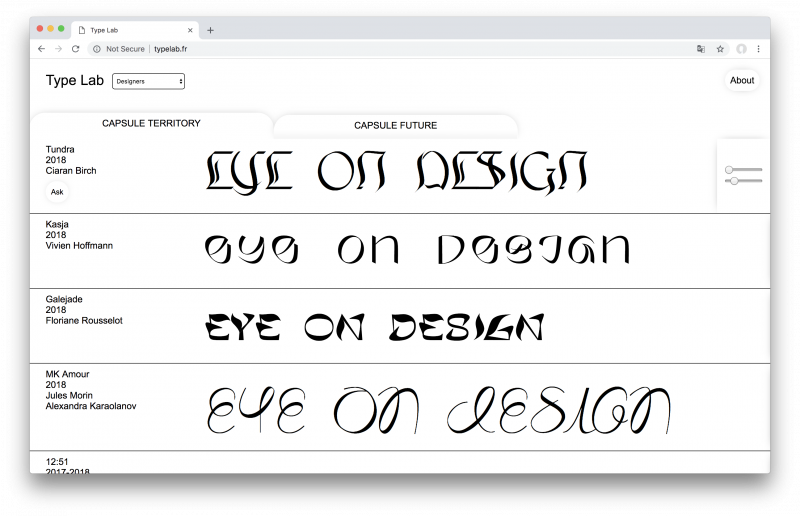 Typelab.fr - bộ sưu tập typography đậm tính thử nghiệm dành cho các designer