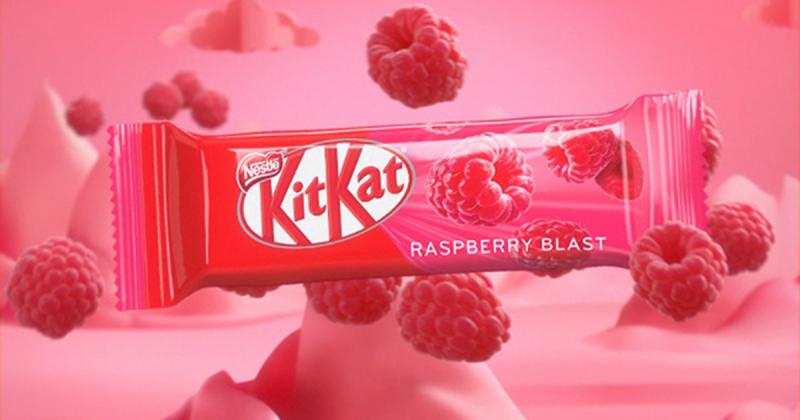 KitKat quảng bá hương vị mới: Raspberry Blast