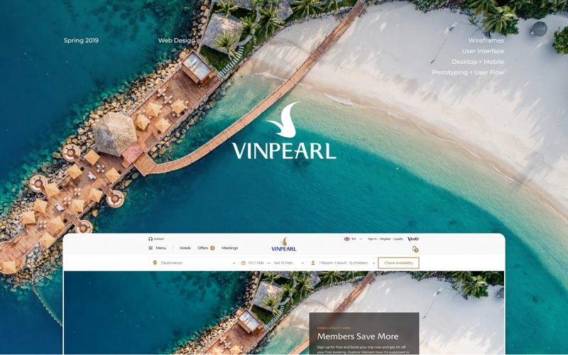Trang web booking của Vinpearl mang diện mạo mới từ studio thiết kế District2