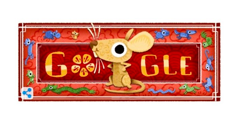 Hôm nay, Google Doodle ăn mừng Tết Nguyên đán cùng người Việt Nam