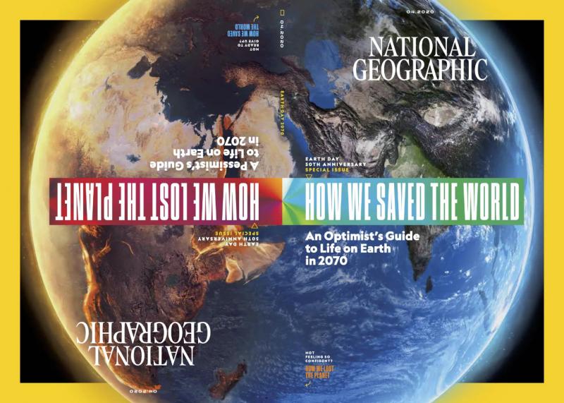 National Geographic mừng Ngày Trái Đất với phiên bản bìa kép đặc biệt