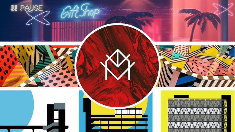 Sự trỗi dậy của Vaporwave, Memphis & Brutalism trong thiết kế đồ họa