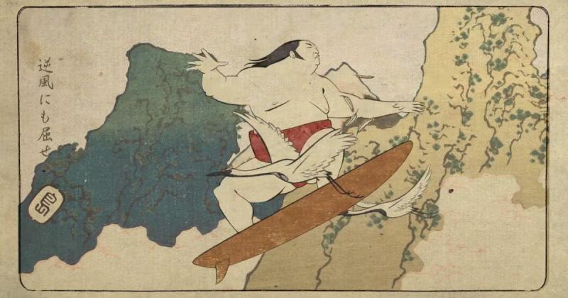 Tham quan thế vận hội Tokyo qua thước phim hoạt hình 2D lấy cảm hứng từ Hokusai