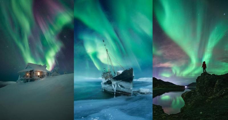 Những hình ảnh rực rỡ về dải sáng cực quang được bình chọn là đẹp nhất năm 2021