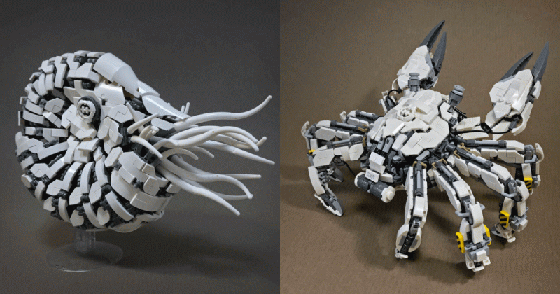Thiết kế tinh vi của Mitsuru Nikaido: Biến động vật và côn trùng thành robot bằng Lego
