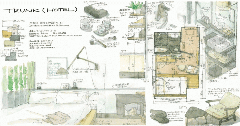 Khám phá kiến trúc và nội thất của những phòng khách sạn Nhật Bản qua bản vẽ chi tiết của họa sĩ Kei Endo