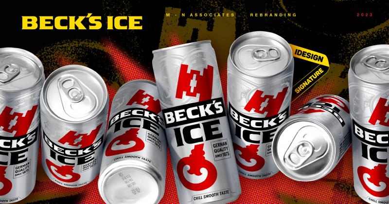 M — N Associates thêm thắt yếu tố phá cách & tính local cho bộ nhận diện mới của Beck’s Ice