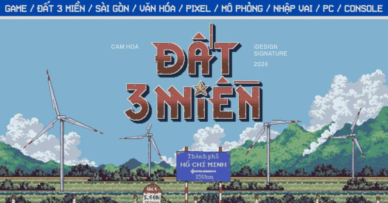 Đất 3 Miền: Tựa game pixel mô phỏng đặc trưng trong văn hóa Sài Gòn của Cam Hoa